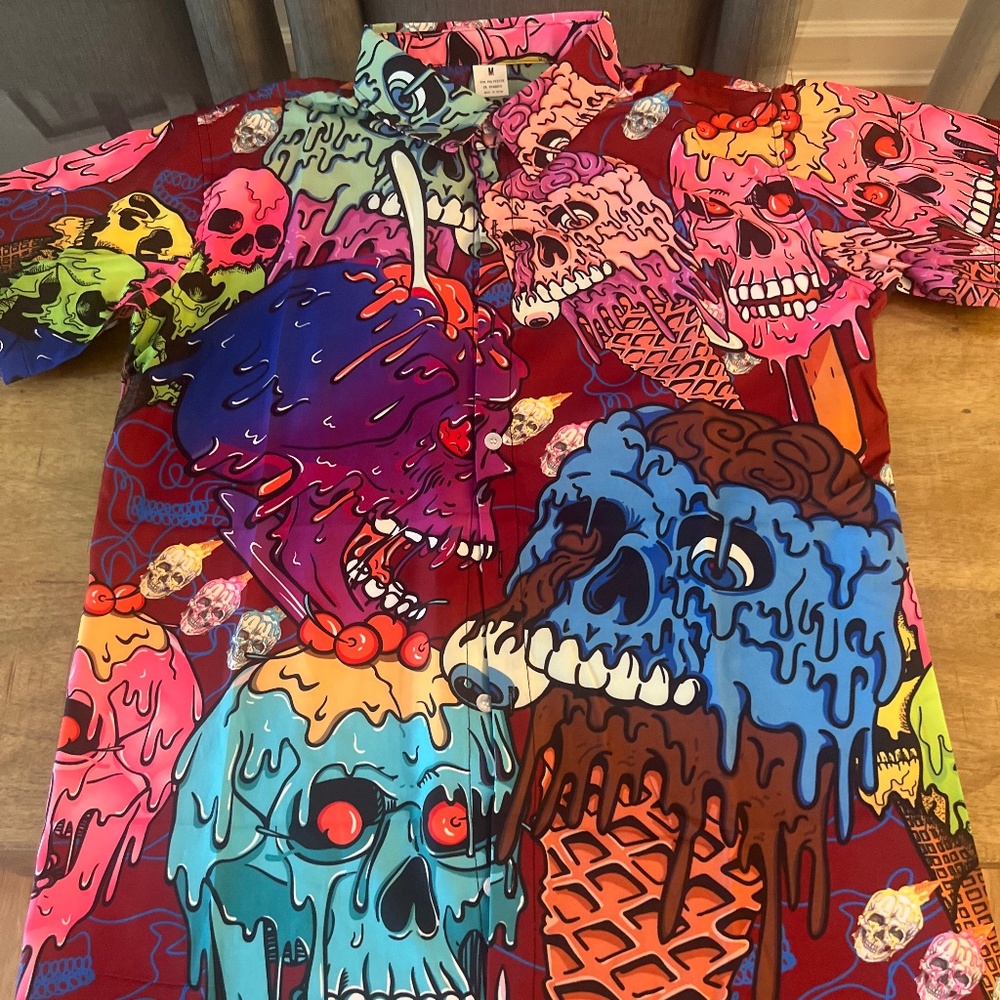 zombie button down Shirt